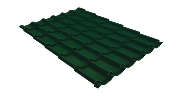 Металлочерепица классик 0,5 Satin RAL 6005 зеленый мох купить в Нижнем Новгороде
