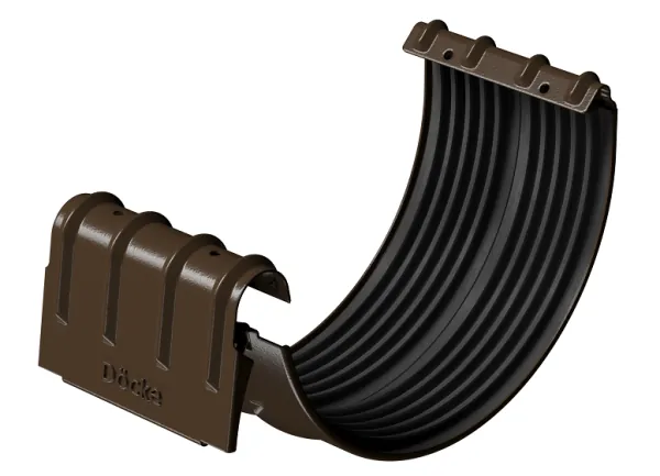 Соединитель желобов D125 Döcke STAL PREMIUM Каштан, (RAL 8017) купить в Нижнем Новгороде