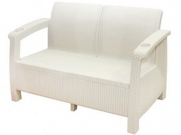 Двухместный диван Yalta Sofa Seаt белый купить в Нижнем Новгороде