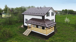 Сайдинг Natural-Брус 3,0 Grand Line акриловый белый (АСА)