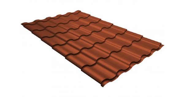 Металлочерепица кредо GL 0,5 GreenСoat Pural RR 750 кирпично-красный (RAL 8004 терракота) купить в Нижнем Новгороде