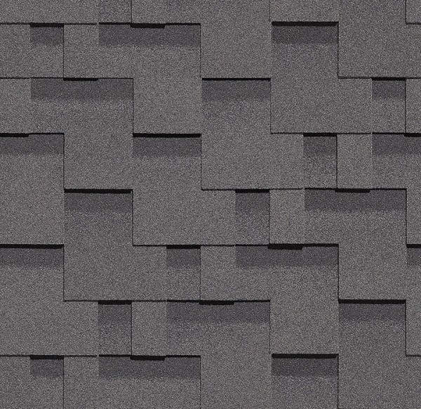 Гибкая черепица Docke, коллекция Тетрис – Серый купить в Нижнем Новгороде