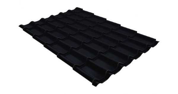Металлочерепица классик GL 0,5 Velur20 RAL 9005 черный купить в Нижнем Новгороде