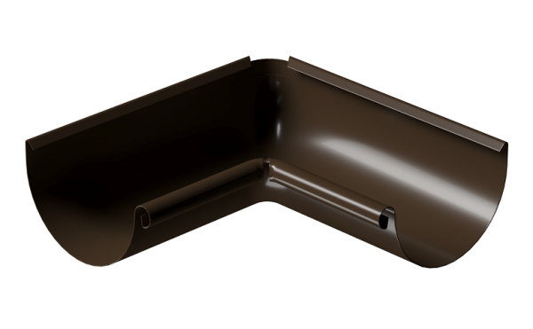 Угол внутренний 90° D125 Döcke STAL PREMIUM Каштан, (RAL 8017) купить в Нижнем Новгороде