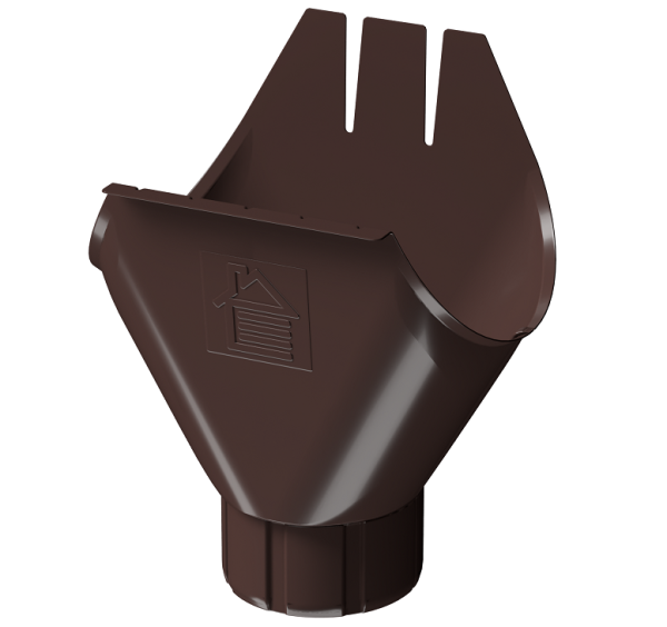 Воронка желоба D125 Döcke STAL PREMIUM Шоколад, (RAL 8019) купить в Нижнем Новгороде