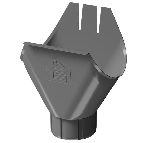 Воронка желоба D125 Döcke STAL PREMIUM Графит, (RAL 7024) купить в Нижнем Новгороде