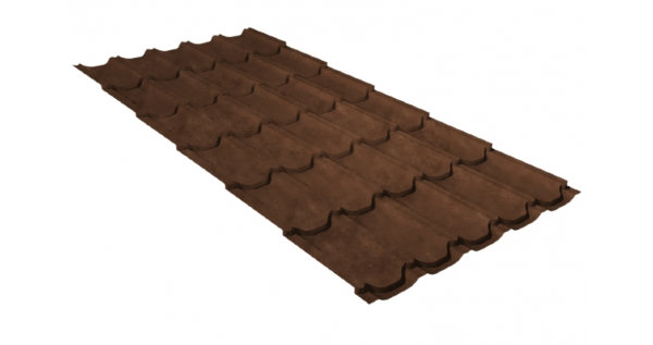 Металлочерепица квинта плюс GL 0,5 Safari Twincolor Brown купить в Нижнем Новгороде