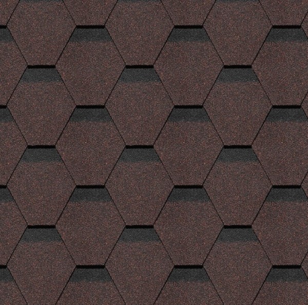 Гибкая черепица Docke, коллекция Шеффилд – Корица купить в Нижнем Новгороде