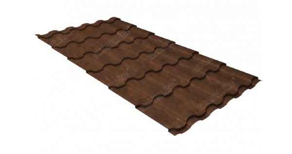 Металлочерепица кредо 0,45 Safari Twincolor Brown купить в Нижнем Новгороде