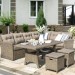 Комплект мебели AFINA плетеной из иск. ротанга AFM-307B Beige купить в Нижнем Новгороде