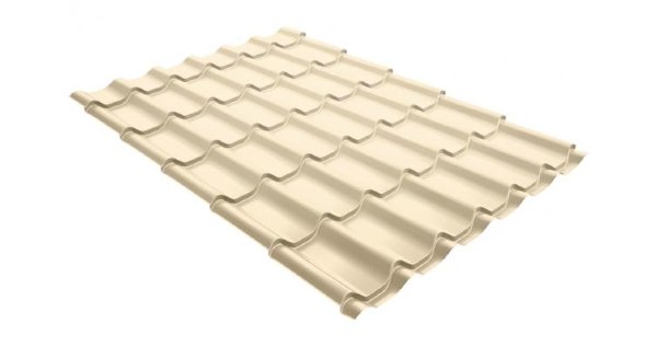 Металлочерепица классик 0,5 Satin RAL 1015 светлая слоновая кость купить в Нижнем Новгороде