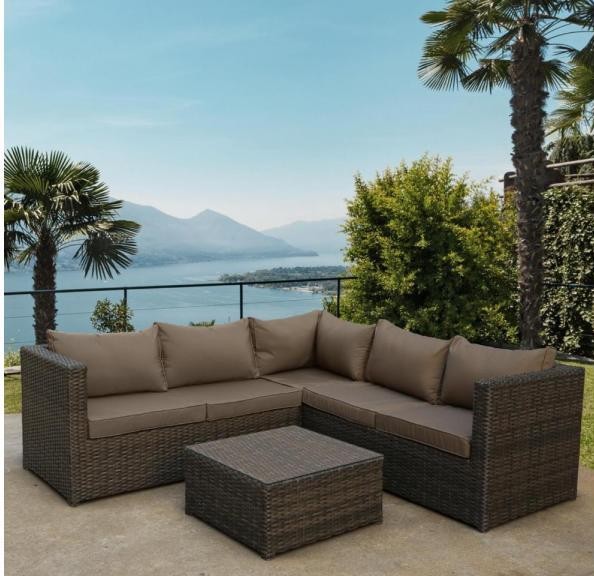 Комплект мебели AFINA плетеной из иск. ротанга YR825A Brown/Beige купить в Нижнем Новгороде