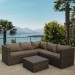 Комплект мебели AFINA плетеной из иск. ротанга YR825A Brown/Beige купить в Нижнем Новгороде