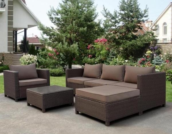 Комплект мебели AFINA плетеной из иск. ротанга YR821A Brown/Beige купить в Нижнем Новгороде