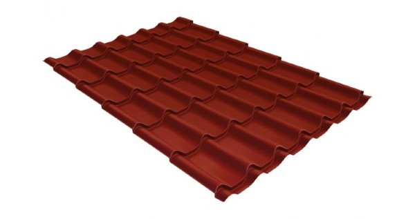 Металлочерепица классик GL 0,5 Velur20 RAL 3009 оксидно-красный купить в Нижнем Новгороде