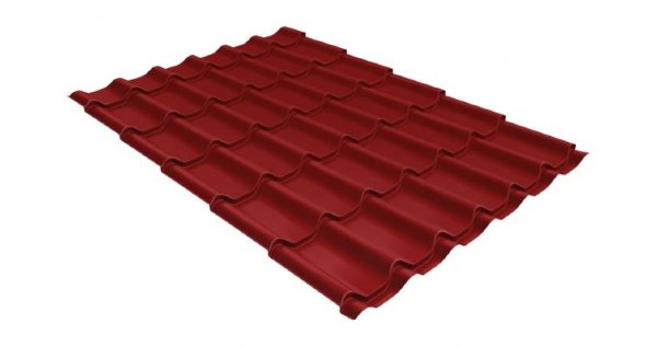 Металлочерепица классик 0,5 Satin RAL 3011 коричнево-красный купить в Нижнем Новгороде