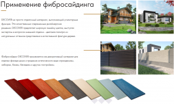 Фибросайдинг DECOVER 3600 x 190 x 8 мм Bordo