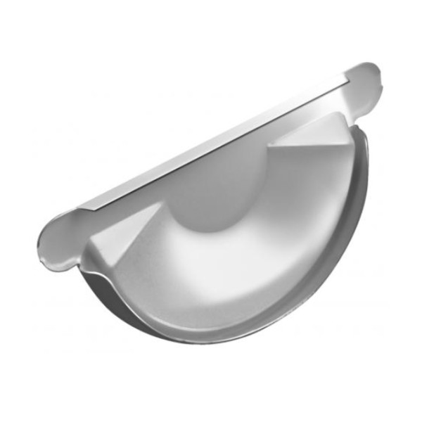 Водосток Grand Line 125x90 – Заглушка желоба RAL 9003 купить в Нижнем Новгороде