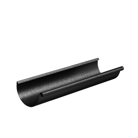 Водосток Aquasistem, система 125x90 - Водосточный желоб 3.00м RAL 9005 Чёрный купить в Нижнем Новгороде