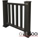 Ограждение из ДПК Outdoor Классик 3D STORM чёрный купить в Нижнем Новгороде