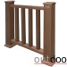 Ограждение из ДПК Outdoor Классик 3D STORM коричневый микс купить в Нижнем Новгороде
