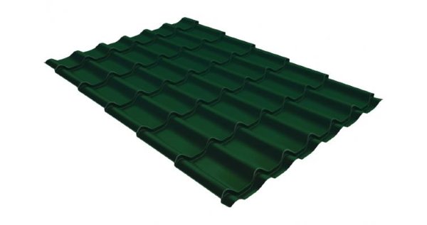 Металлочерепица классик 0,5 Satin RAL 6005 зеленый мох купить в Нижнем Новгороде