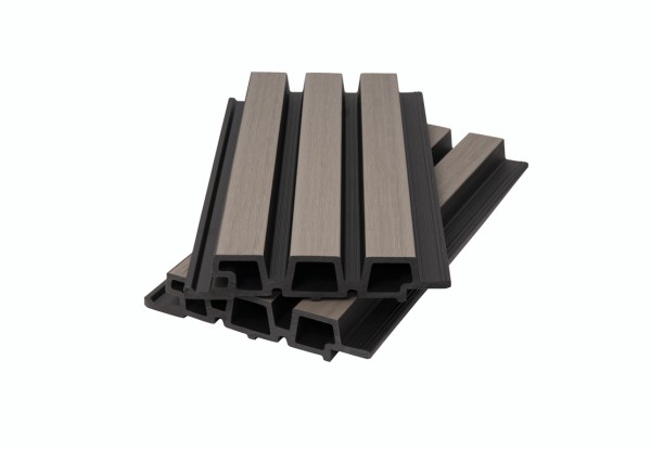 Фасадная панель брусковая двухцветная co-extrusion, snow mix купить в Нижнем Новгороде