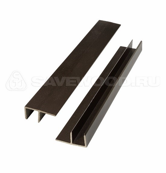 F-профиль ДПК Savewood – Тёмно-коричневый купить в Нижнем Новгороде