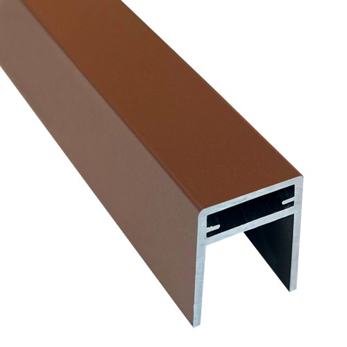 П-профиль Алюминиевый EasyDecking 35x25 Коричневый купить в Нижнем Новгороде