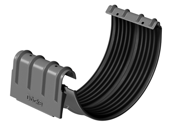 Соединитель желобов D125 Döcke STAL PREMIUM Графит, (RAL 7024) купить в Нижнем Новгороде