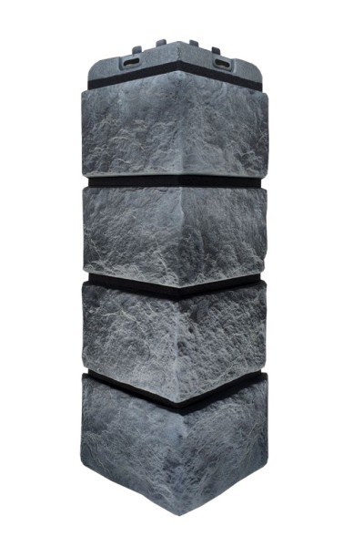 Угол наружный Grand Line Колотый Камень Антрацит, Шов чёрный купить в Нижнем Новгороде