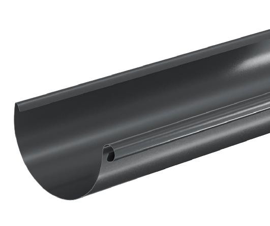 Водосток Aquasistem, система 125x90 - Водосточный желоб 3.00м RAL 7024 Тёмно-серый купить в Нижнем Новгороде
